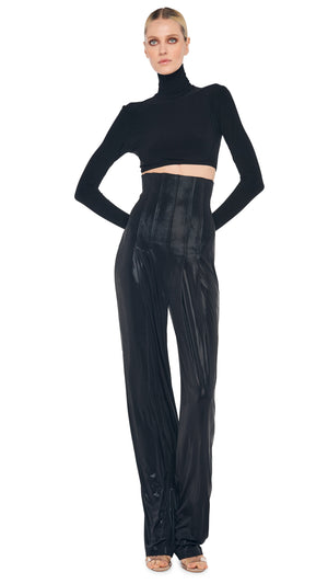 HIGH WAIST TAILORED PLEAT PANT #4 Thumbnail