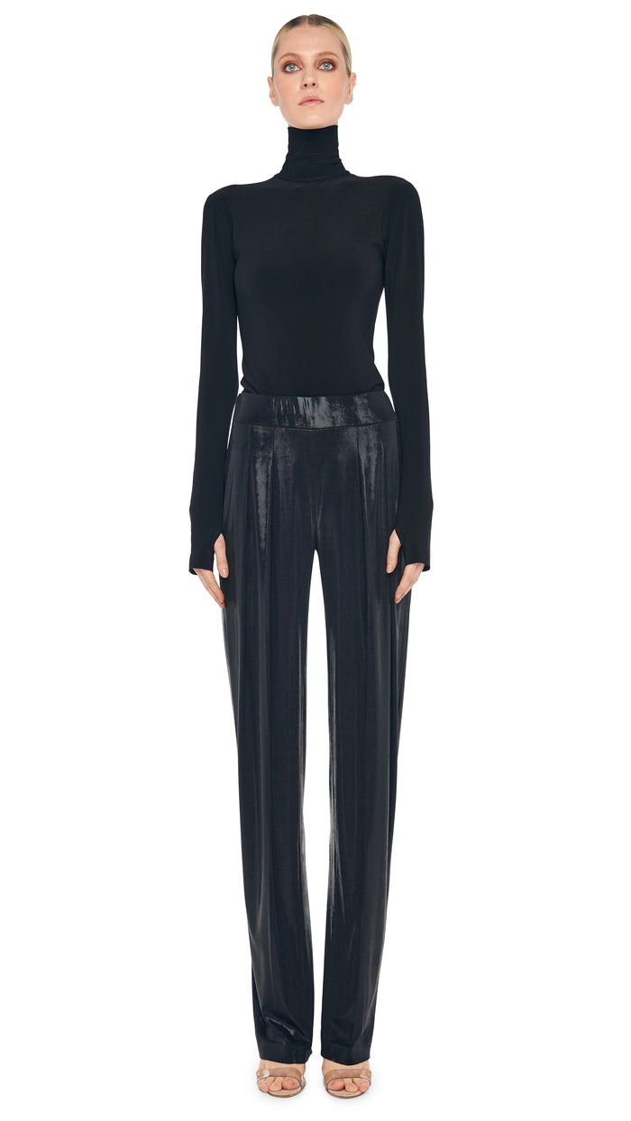 LOW RISE PLEATED TROUSER #1