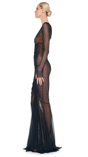 LS SHIRRED FISHTAIL GOWN / BISHOP #2 Thumbnail