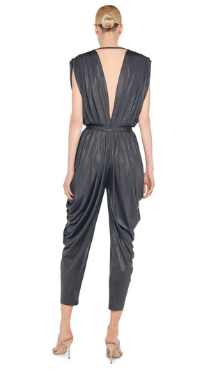 SQUARE SLEEVE WATERFALL JUMPSUIT #3 Thumbnail