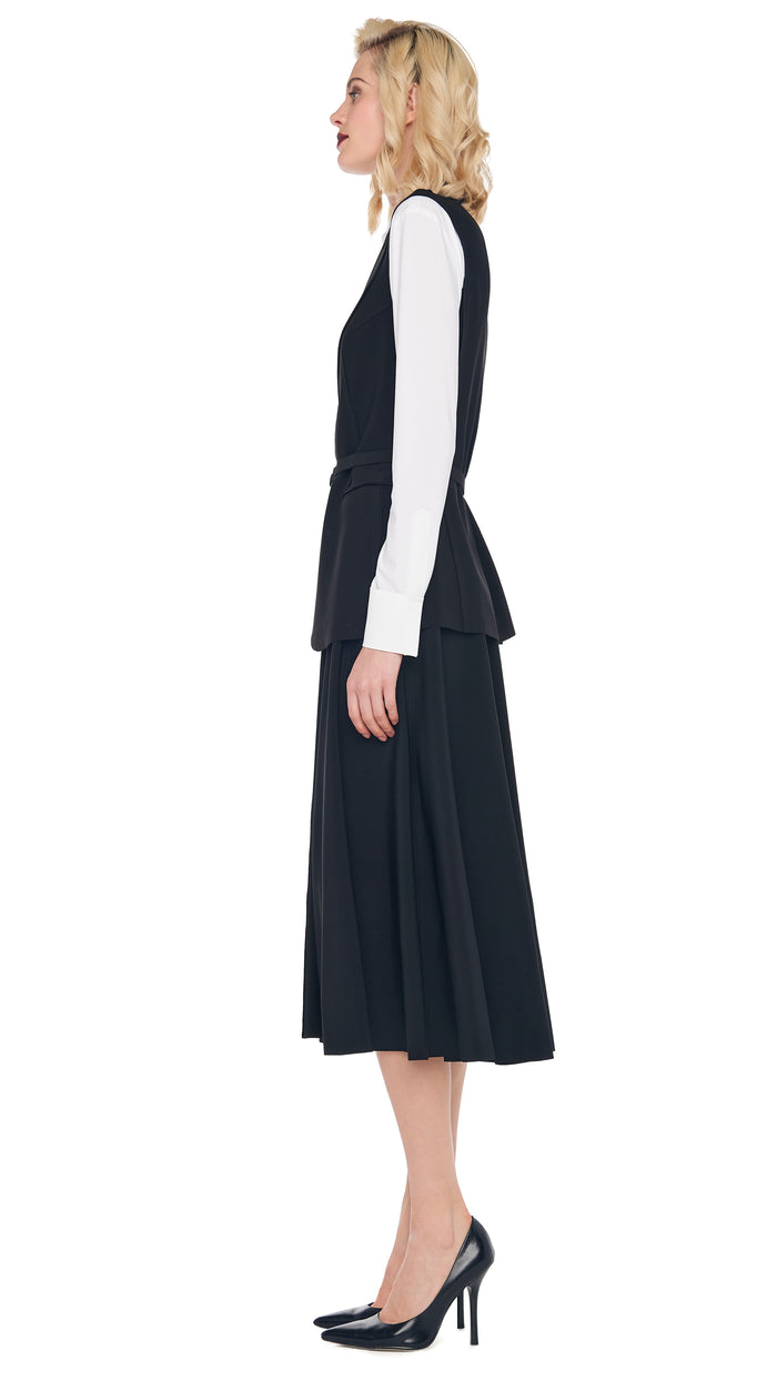 GRACE SKIRT with SLEEVELESS SINGLE BREASTED JACKET #2