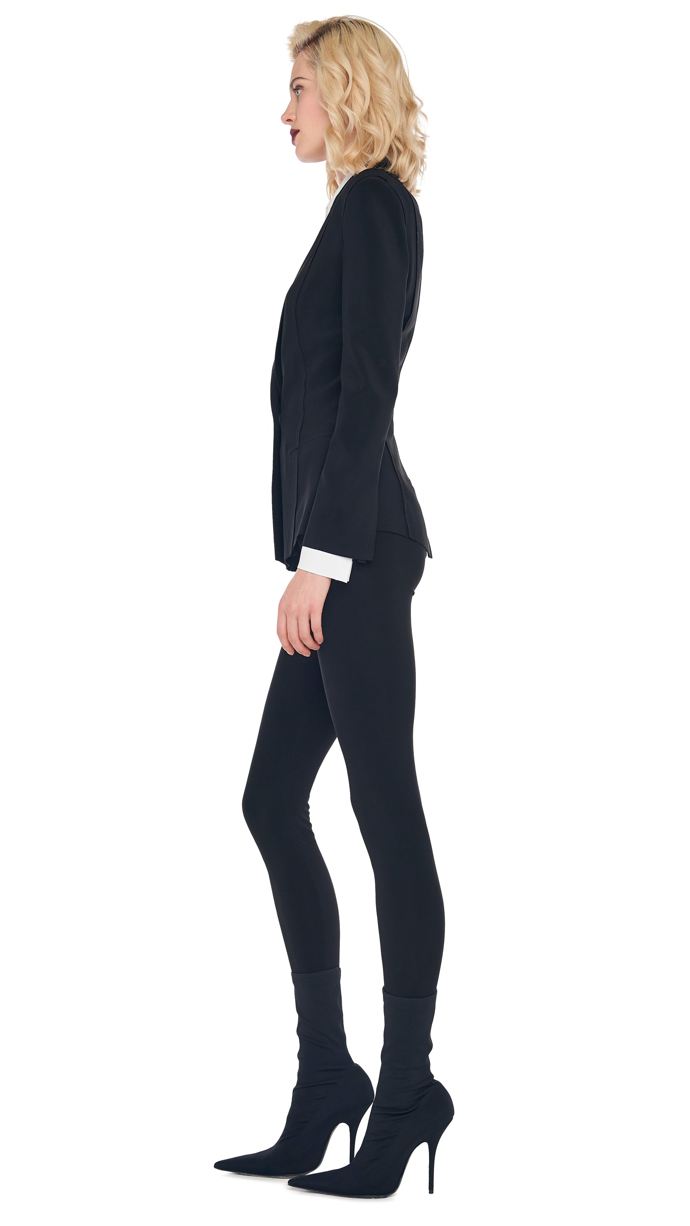 Norma Kamali Footie Leggings Without Waistband in Black