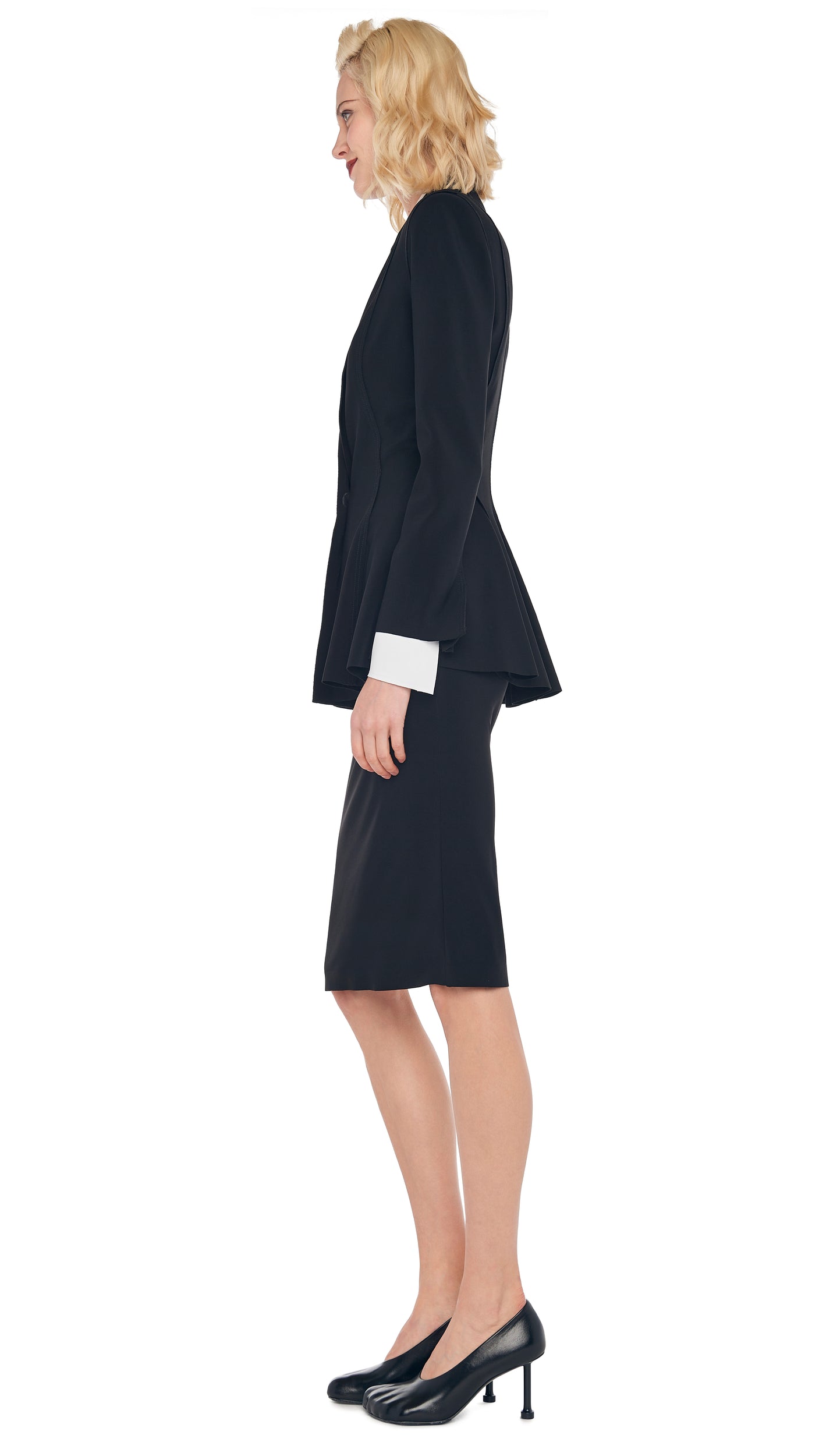 peplum skirt suit | Fashion, Fashion classy, Nice dresses