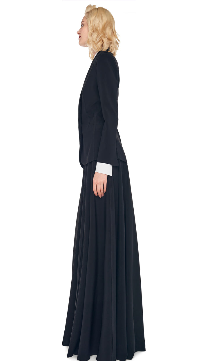 LONG GRACE SKIRT with CLASSIC SINGLE BREASTED JACKET #2