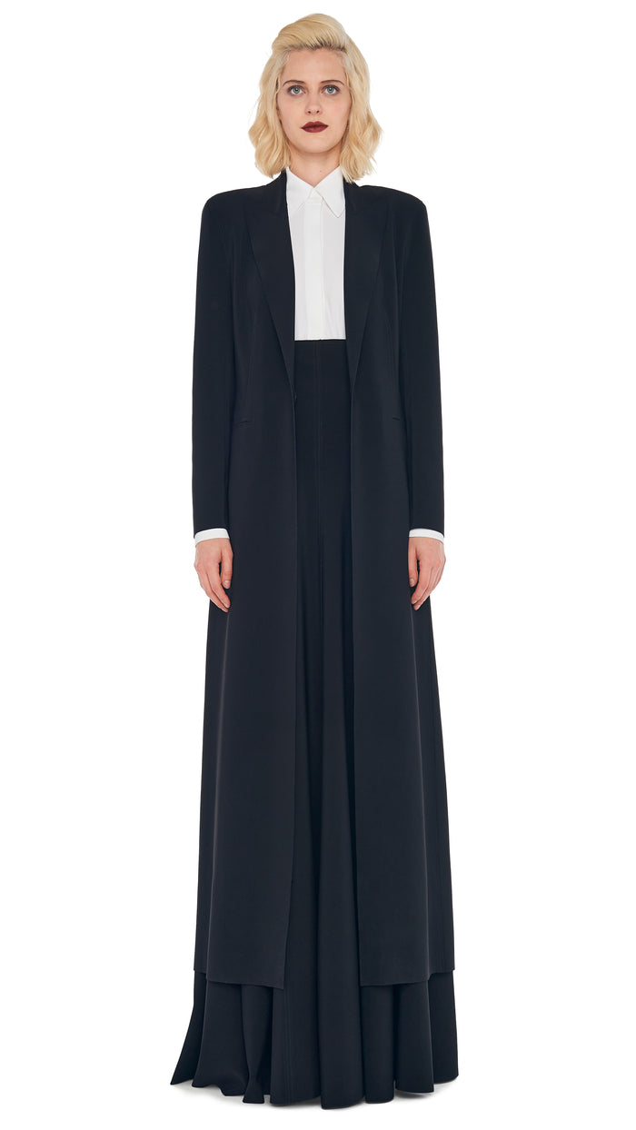 LONG GRACE SKIRT with SINGLE BREASTED COAT #4