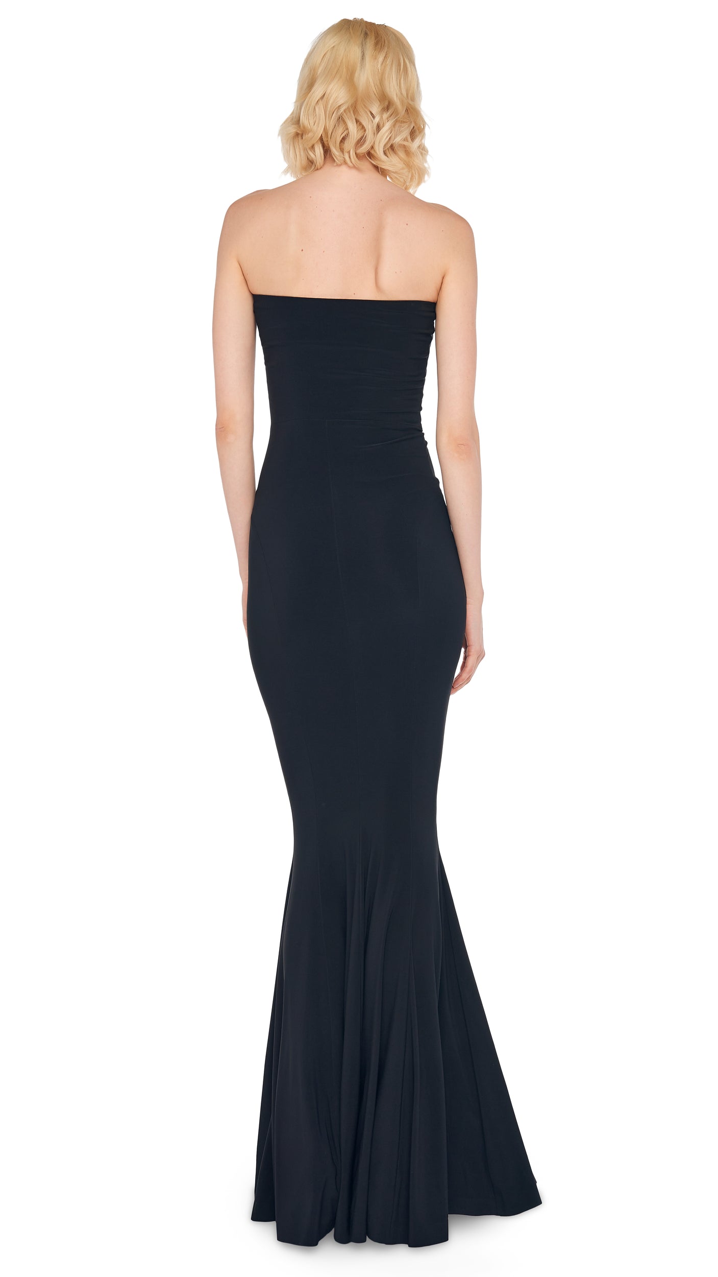 Norma Kamali Strapless Fishtail Gown - Black / Size L Norma Kamali Strapless Fishtail Gown - Black / Size L