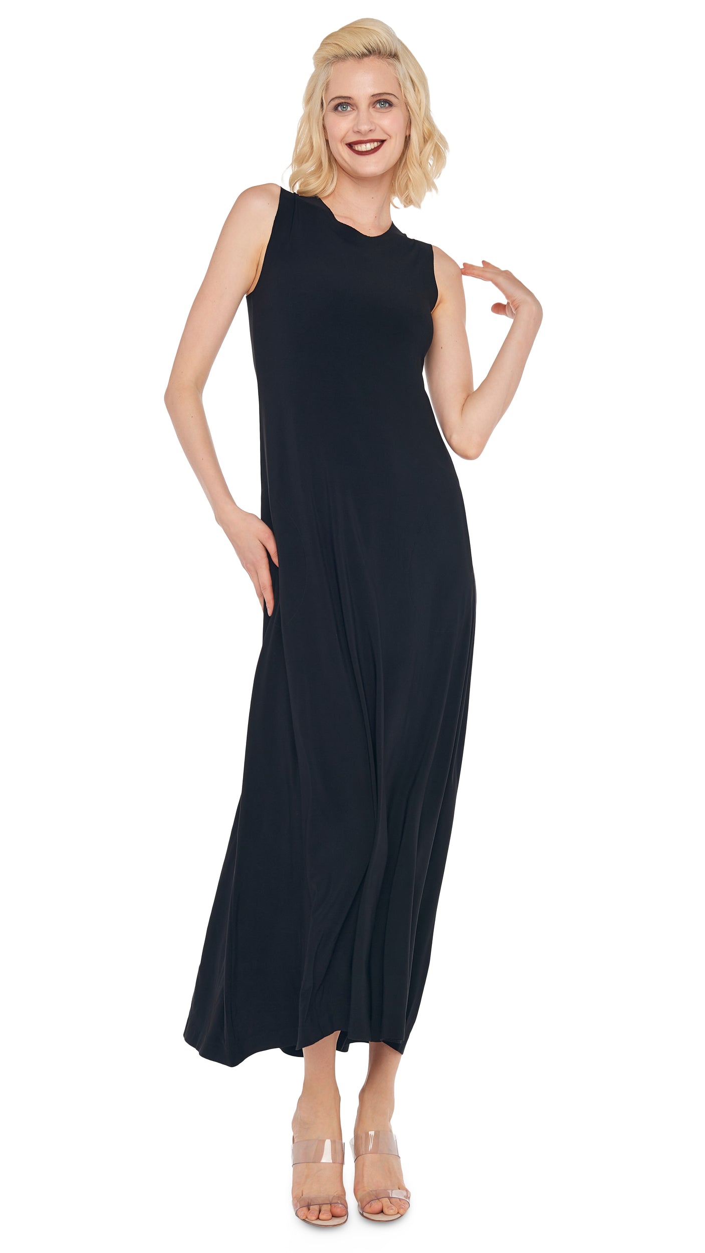 Norma Kamali Sleeveless Long Swing Dress Norma Kamali Sleeveless Long Swing Dress