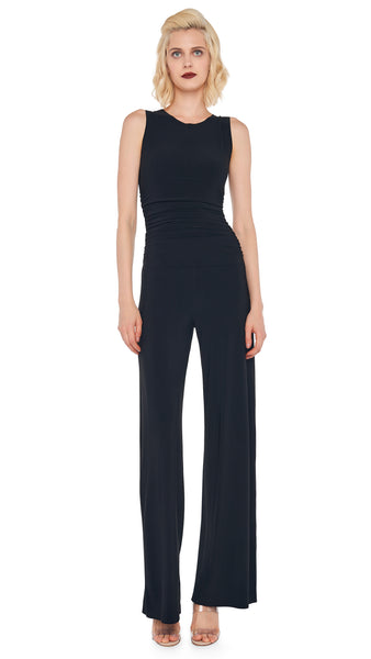 Norma kamali sleeveless draped hot sale jumpsuit