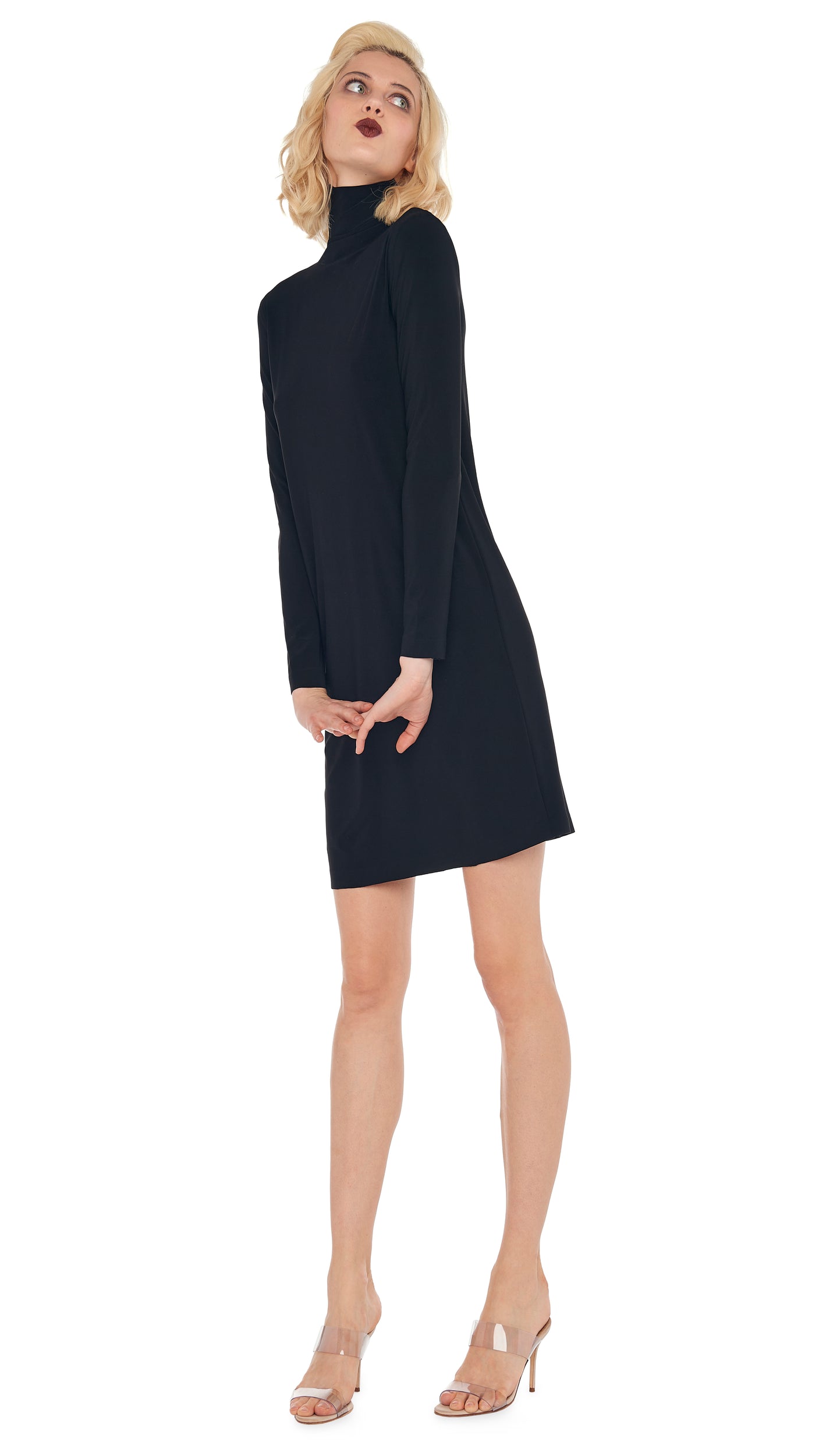 Winter Warm Long Sleeve Turtleneck Knit Dress Women Sweater Bodycon Pencil  Dress | eBay