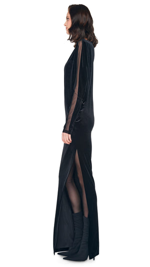 DOLMAN WRAP GOWN W/ SIDE SLIT #2 Thumbnail