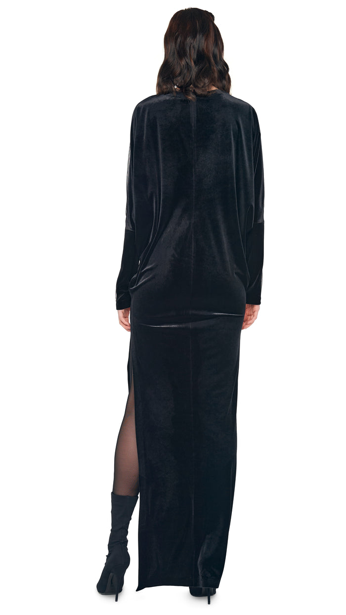 DOLMAN WRAP GOWN W/ SIDE SLIT #3