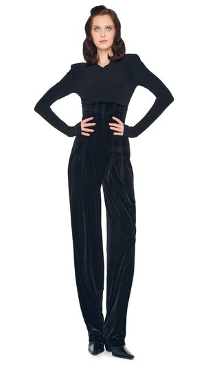 HIGH WAIST TAILORED PLEAT PANT #6 Thumbnail