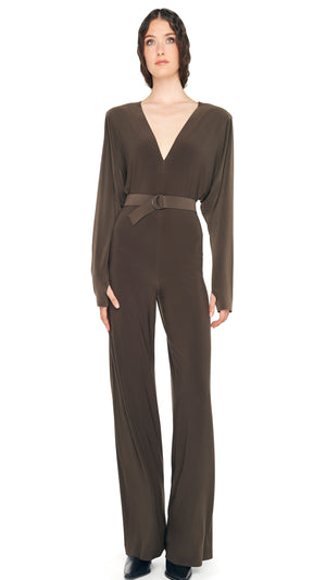 DOLMAN JUMPSUIT W/ SHOULDER PADS #1 Thumbnail