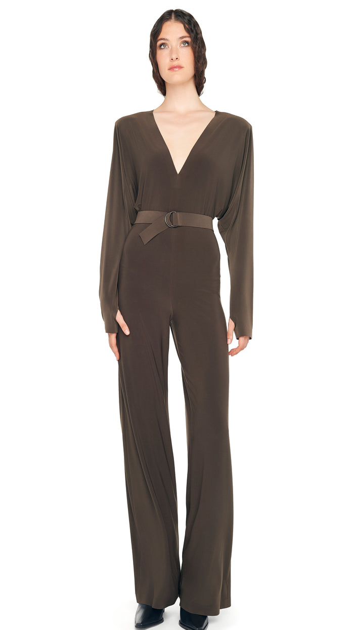 DOLMAN JUMPSUIT W/ SHOULDER PADS #1