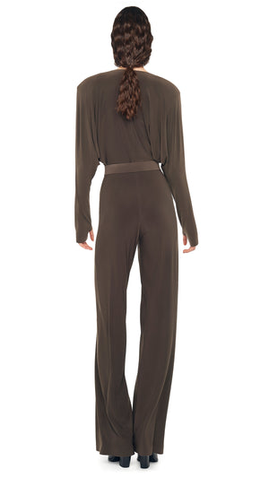 DOLMAN JUMPSUIT W/ SHOULDER PADS #4 Thumbnail