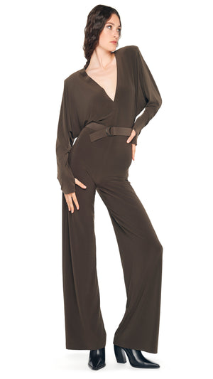 DOLMAN JUMPSUIT W/ SHOULDER PADS #7 Thumbnail