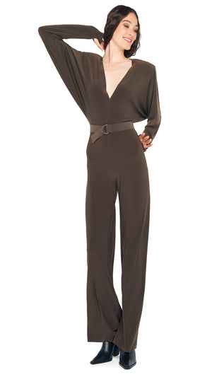 DOLMAN JUMPSUIT W/ SHOULDER PADS #8 Thumbnail