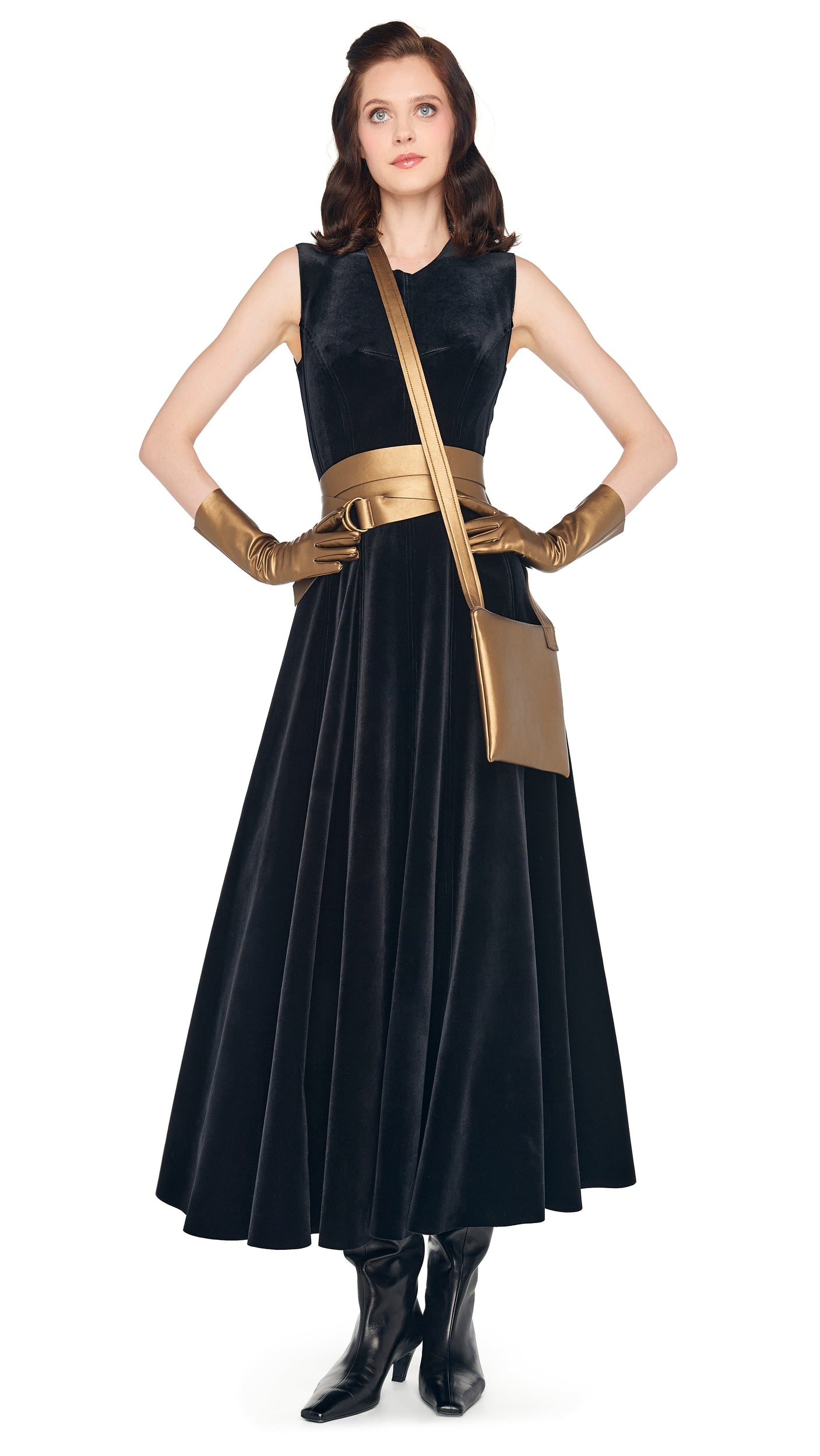 Norma Kamali Sleeveless Long Grace Dress - Black / Size XS Norma Kamali Sleeveless Long Grace Dress - Black / Size XS