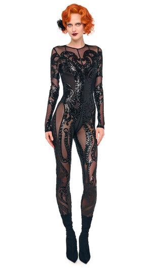 LONG SLEEVE CREW NECK CATSUIT #1 Thumbnail