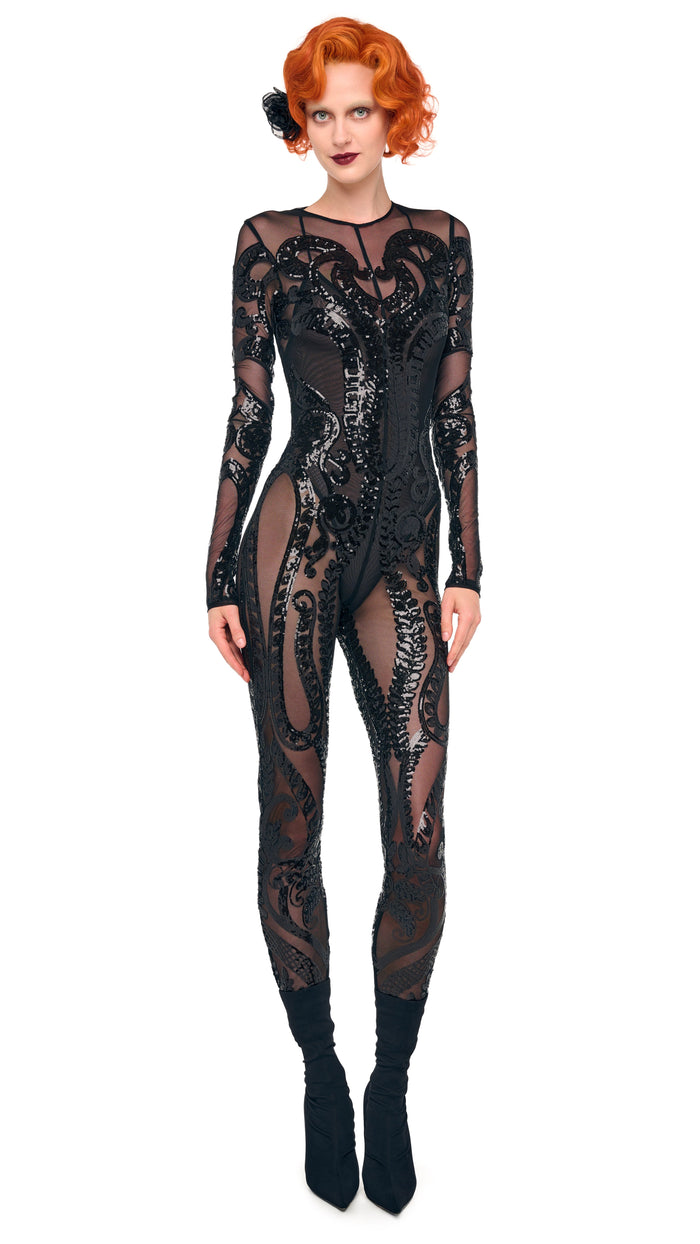 LONG SLEEVE CREW NECK CATSUIT #1