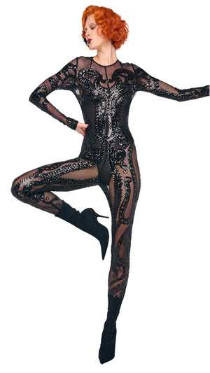 LONG SLEEVE CREW NECK CATSUIT #6 Thumbnail