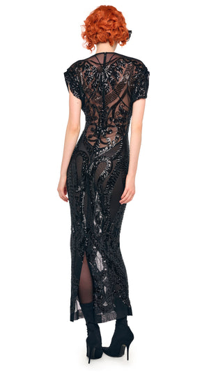 CAP SLEEVE LONG DRESS #3 Thumbnail