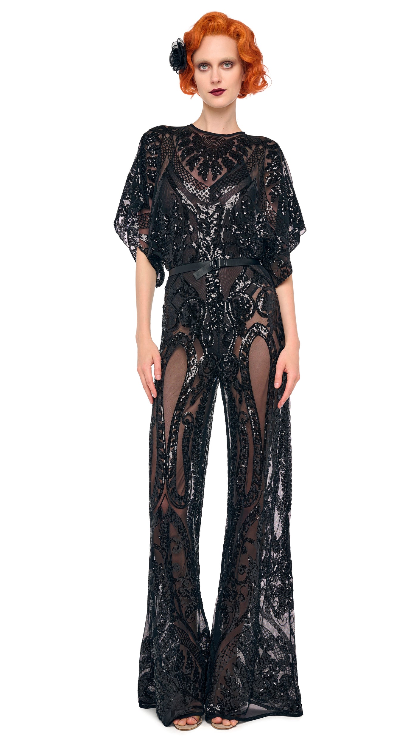 REVERSE OBIE JUMPSUIT  Black  Norma Kamali