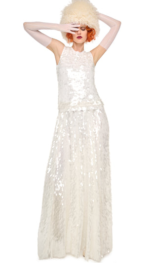 SLEEVELESS TOP / LONG FLARED GOWN #5 Thumbnail