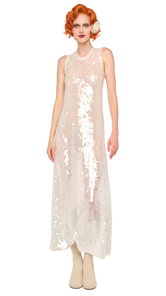 SLEEVELESS LONG SWING DRESS #1