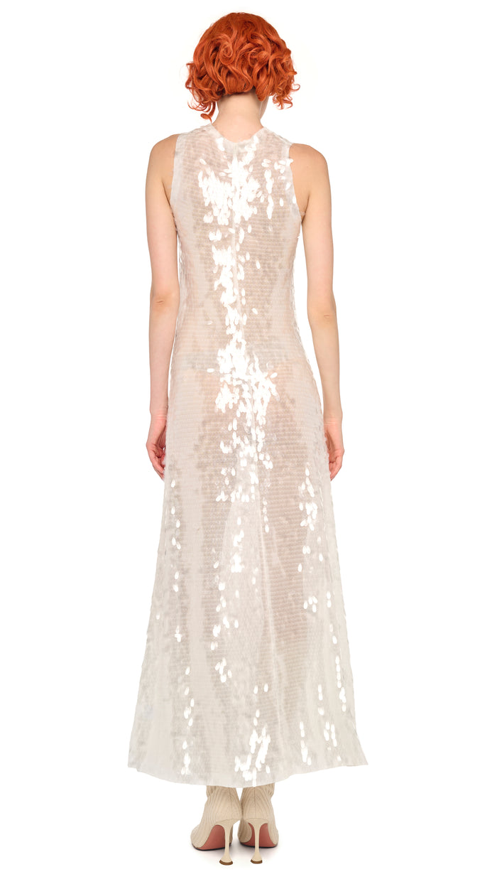 SLEEVELESS LONG SWING DRESS #3