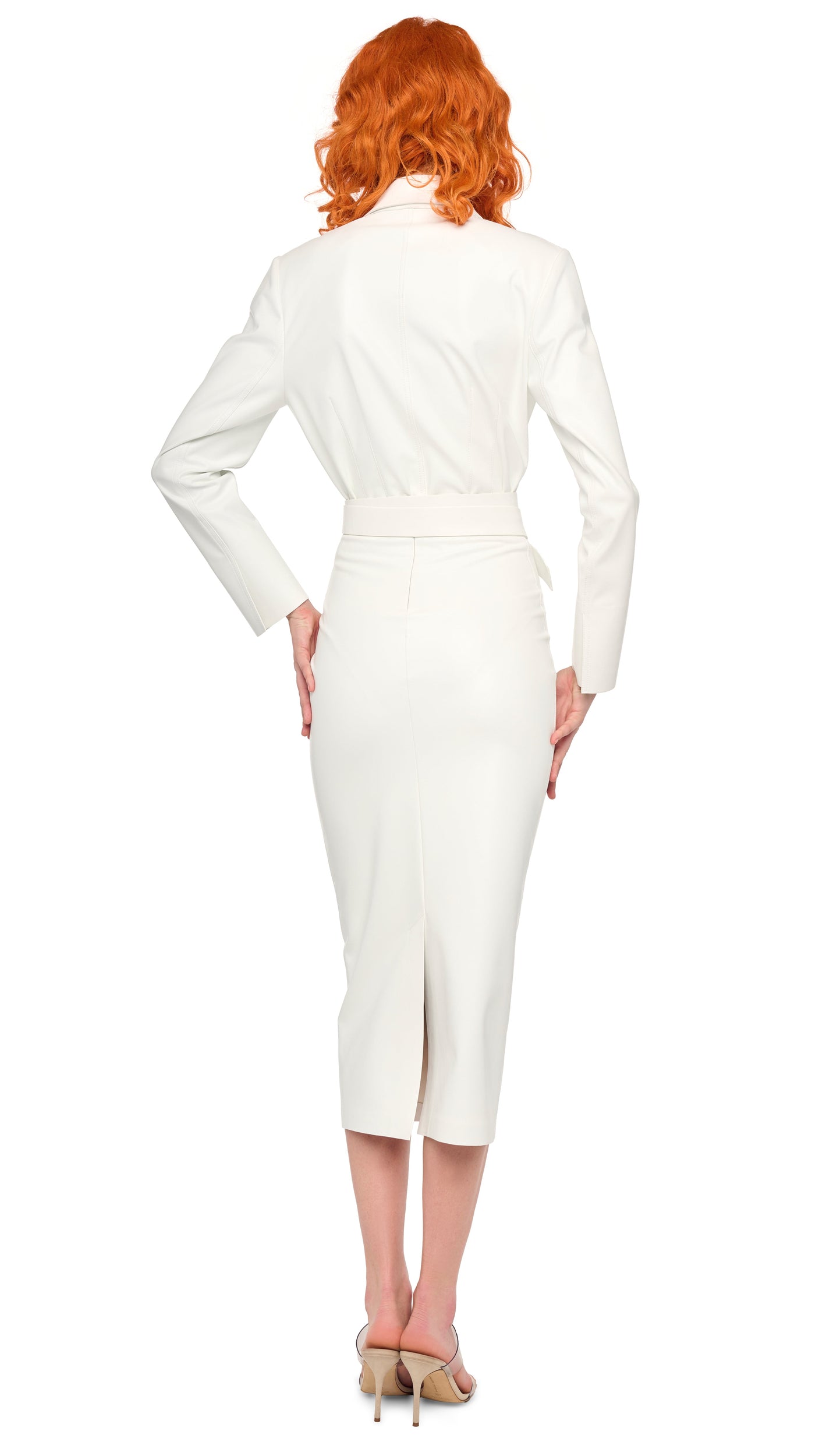 EASY FIT SINGLE BREASTED BODYSUIT – Snow White – Norma Kamali