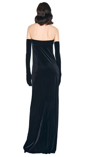 STRAPLESS TAILORED SIDE SLIT GOWN #3 Thumbnail