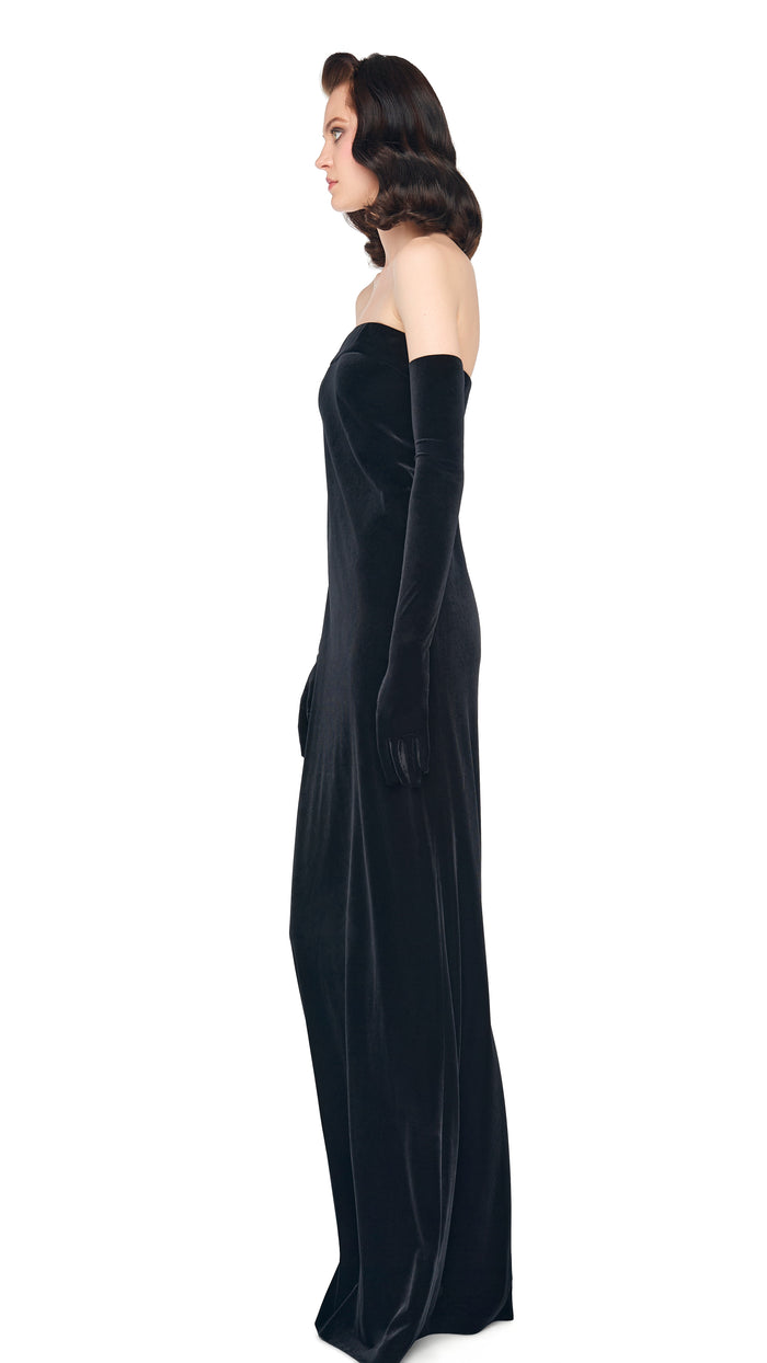 STRAPLESS TAILORED SIDE SLIT GOWN #2