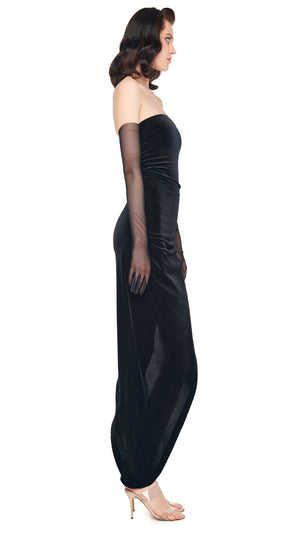 STRAPLESS SIDE DRAPE GOWN #4 Thumbnail