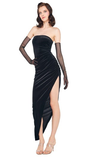 STRAPLESS SIDE DRAPE GOWN #7 Thumbnail