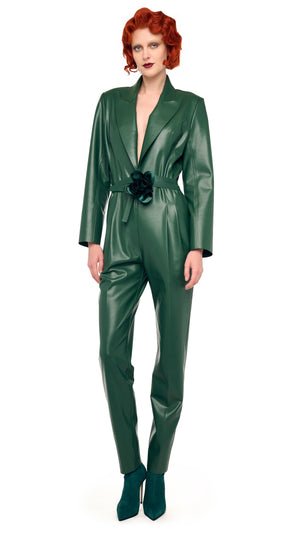 EASY FIT SINGLE BREASTED TAPERED LEG JUMPSUIT #4 Thumbnail