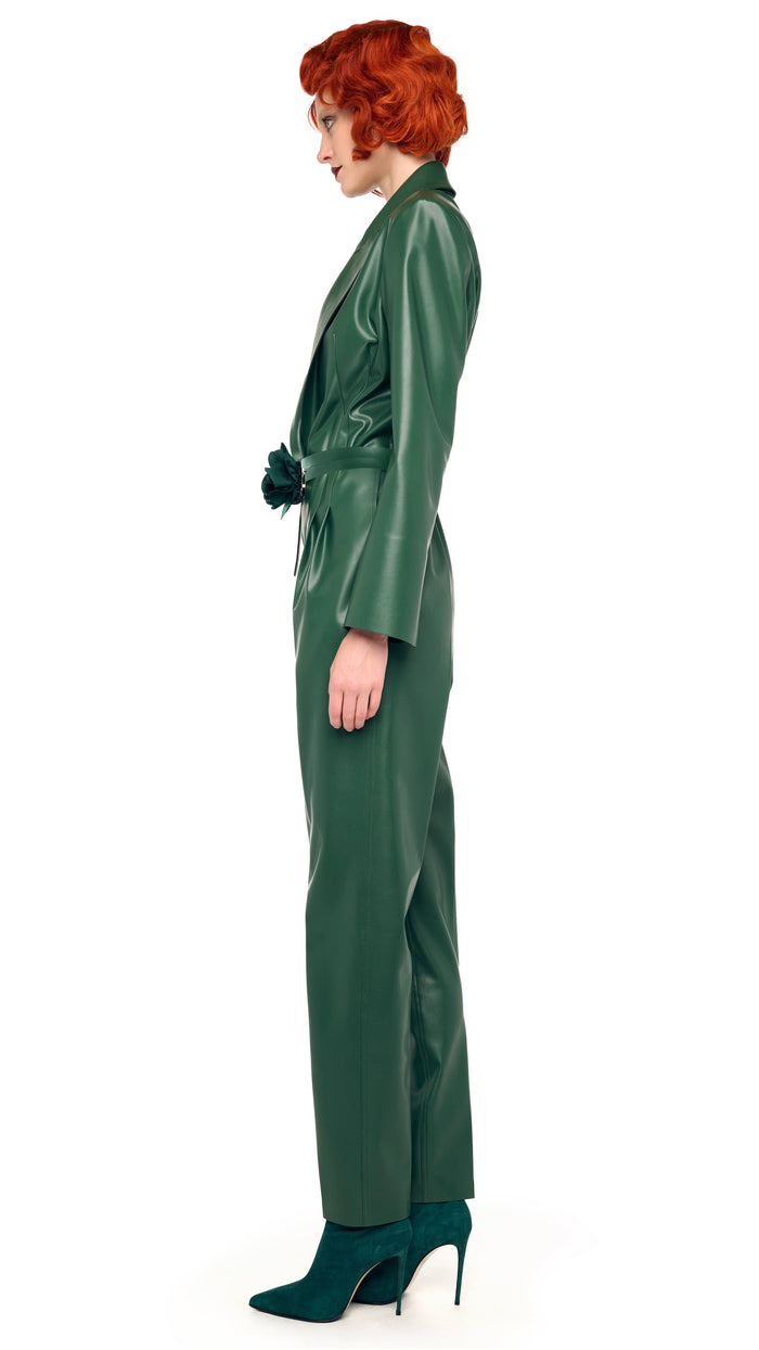 EASY FIT SINGLE BREASTED TAPERED LEG JUMPSUIT #2