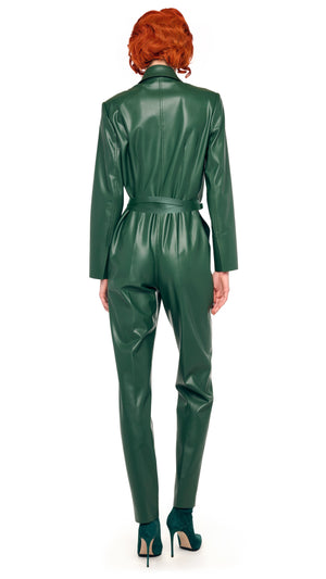 EASY FIT SINGLE BREASTED TAPERED LEG JUMPSUIT #3 Thumbnail