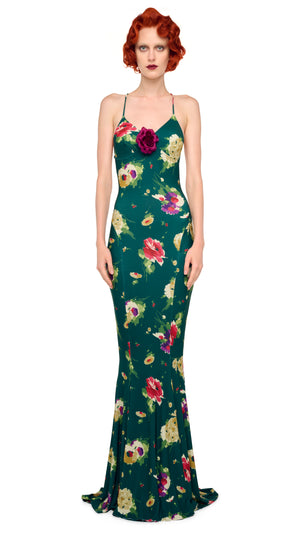 LOW BACK SLIP FISHTAIL GOWN #4 Thumbnail