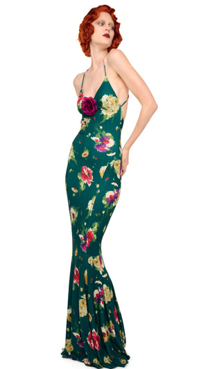 LOW BACK SLIP FISHTAIL GOWN #6 Thumbnail