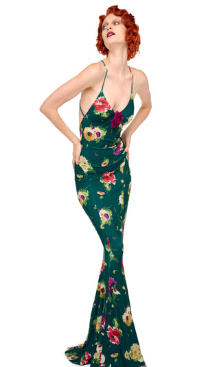 LOW BACK SLIP FISHTAIL GOWN #5 Thumbnail