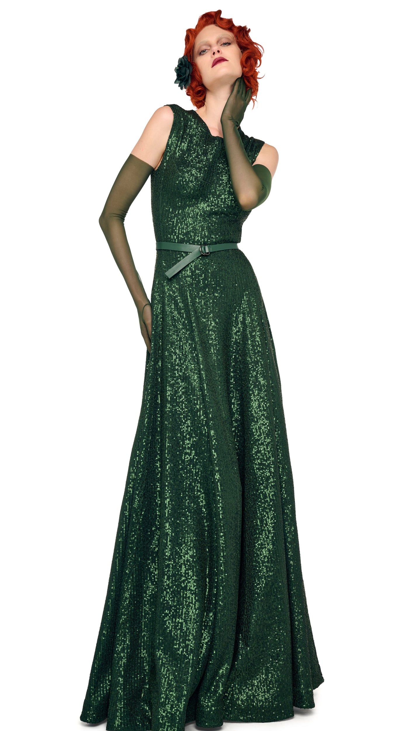 Norma Kamali Sleeveless Grace Gown