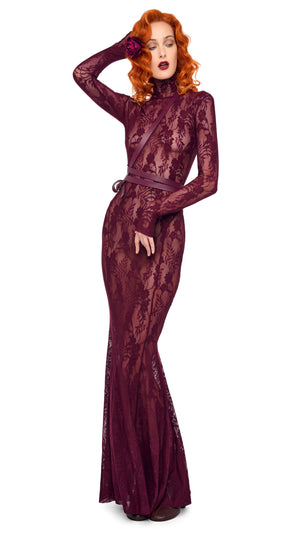 LONG SLEEVE TURTLE FISHTAIL GOWN #6 Thumbnail