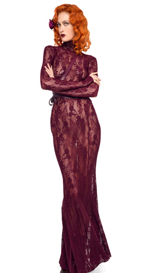 LONG SLEEVE TURTLE FISHTAIL GOWN #7 Thumbnail