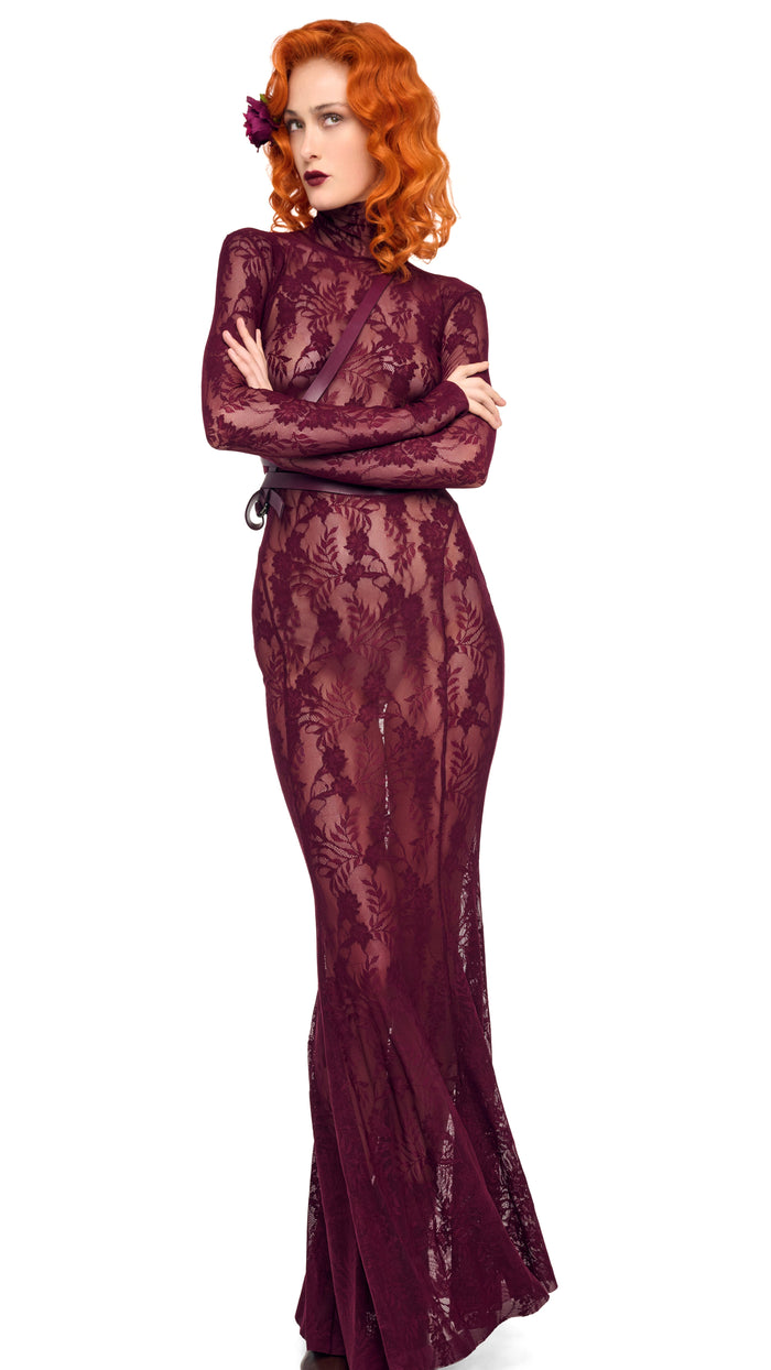 LONG SLEEVE TURTLE FISHTAIL GOWN #7