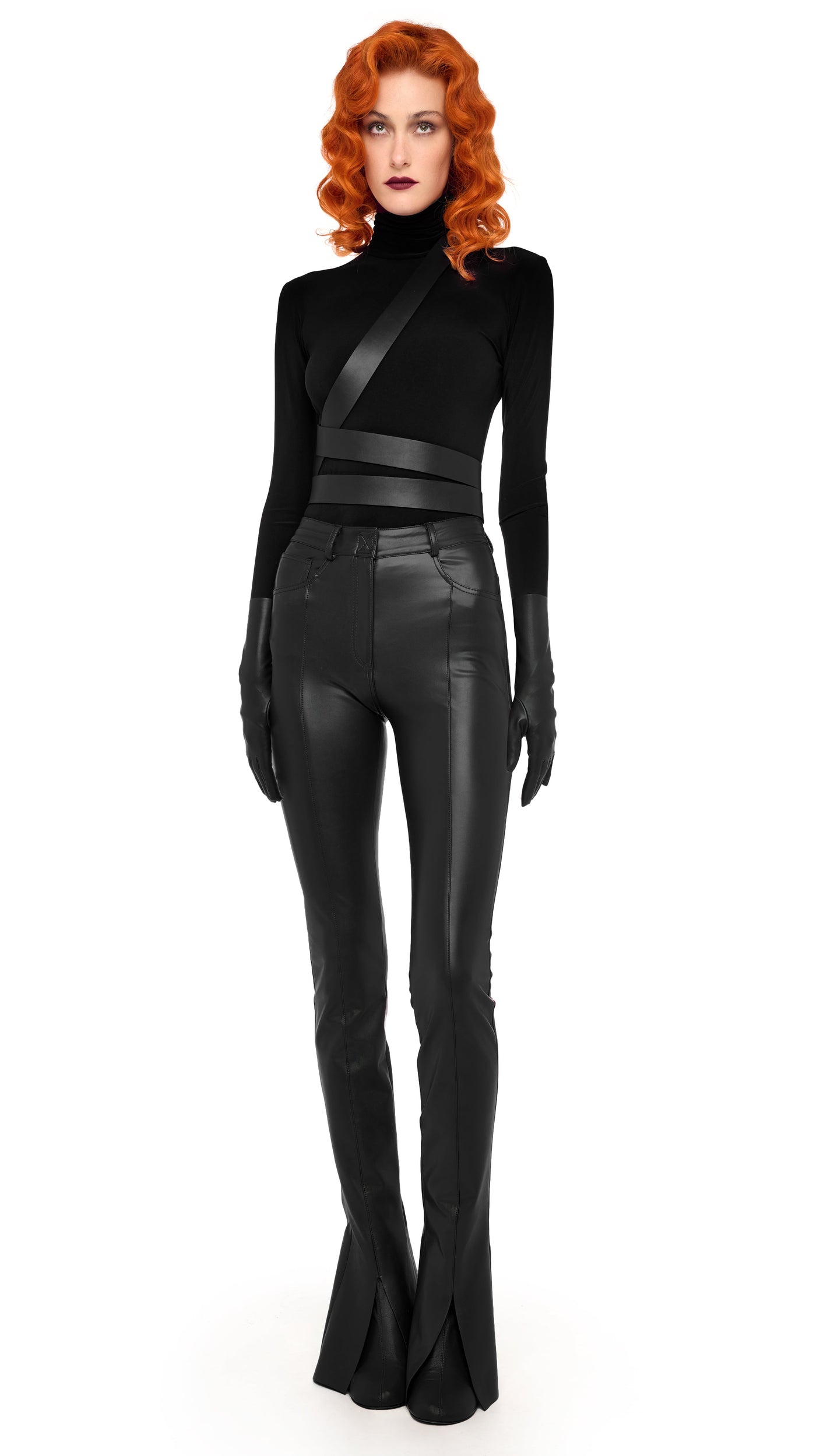 SPAT JEANS – Black – Norma Kamali