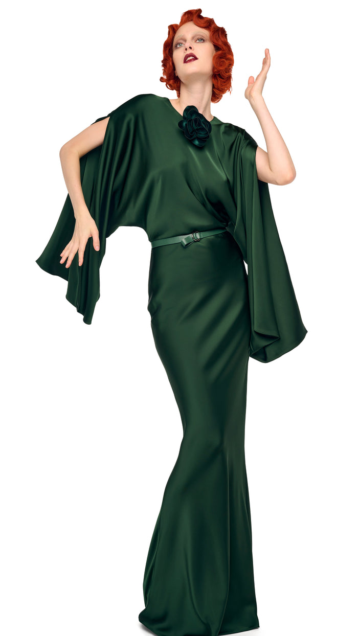 REVERSE OBIE GOWN W/ LONG SLEEVE #6