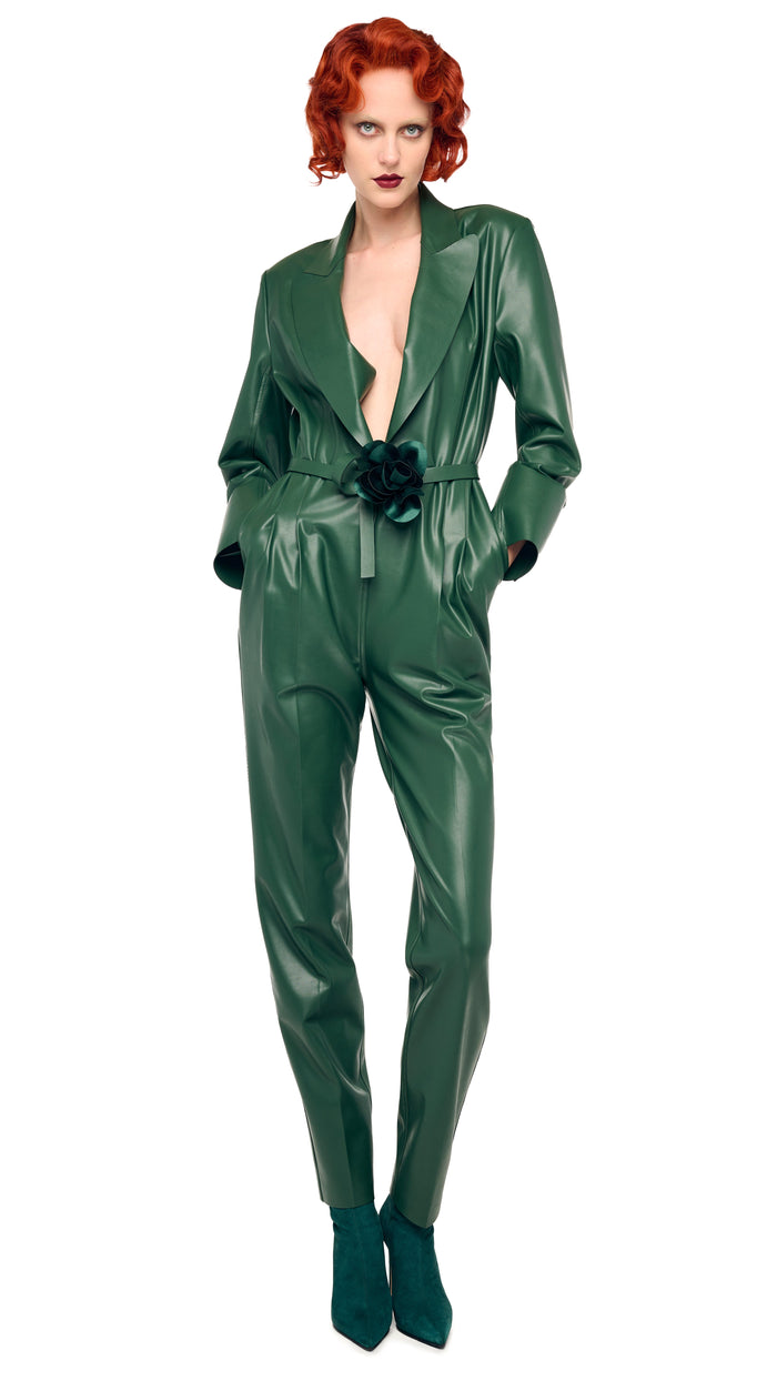 EASY FIT SINGLE BREASTED TAPERED LEG JUMPSUIT #7