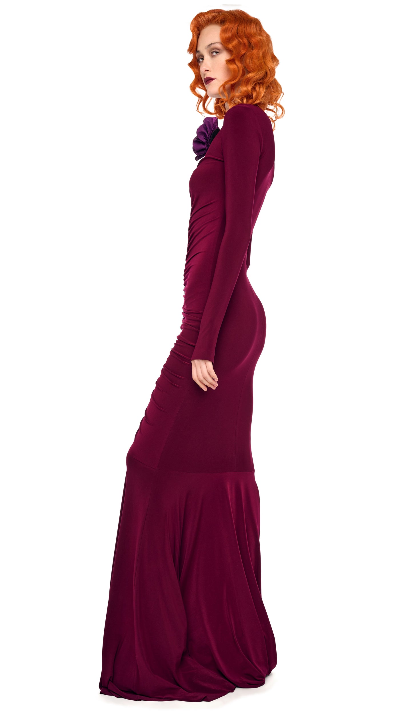 neutral midi dress formal Sanctuary Women's Breakaway Mix Media V-Neck Midi Dress - Rich Soil