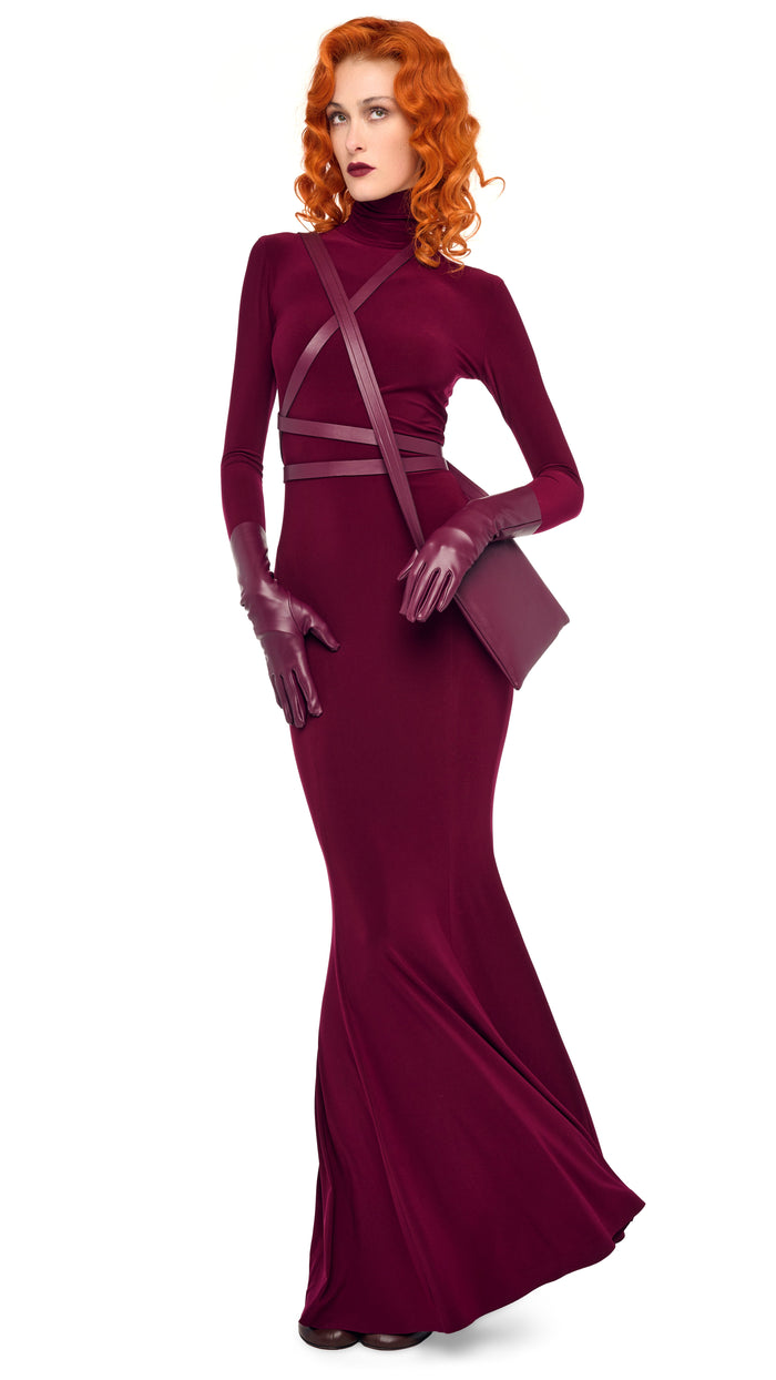 LONG SLEEVE TURTLE FISHTAIL GOWN #5